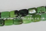 CAU36 15.5 inches 8*10mm rectangle australia chrysoprase beads wholesale