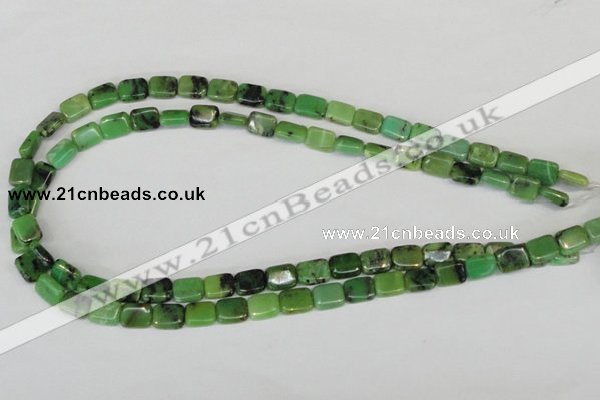 CAU36 15.5 inches 8*10mm rectangle australia chrysoprase beads wholesale