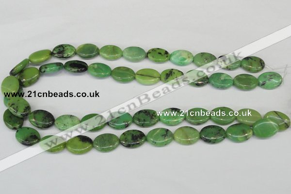 CAU40 15.5 inches 13*18mm oval australia chrysoprase beads wholesale