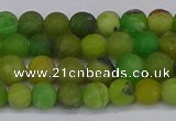 CAU411 15.5 inches 6mm round matte Australia chrysoprase beads