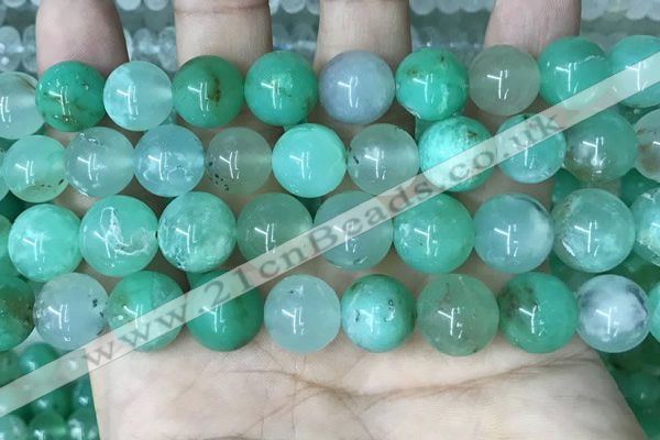 CAU446 15.5 inches 12mm round Australia chrysoprase beads