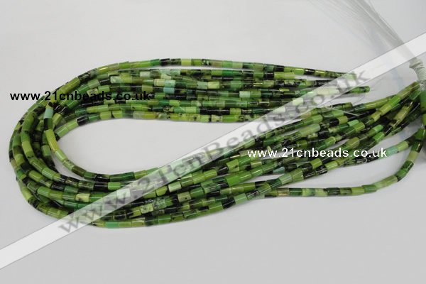 CAU45 15.5 inches 4*6mm tube Australia chrysoprase beads wholesale