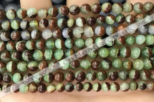 CAU451 15.5 inches 5mm - 5.5mm round Australia chrysoprase beads