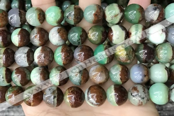 CAU456 15.5 inches 11mm - 12mm round Australia chrysoprase beads