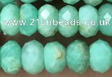 CAU488 15.5 inches 5*8mm faceted rondelle Australia chrysoprase beads