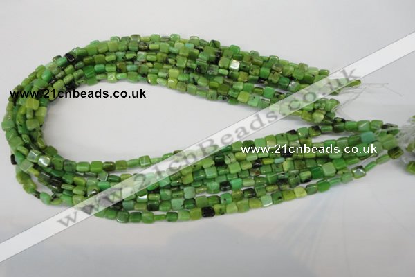 CAU50 15.5 inches 6*6mm square Australia chrysoprase beads wholesale