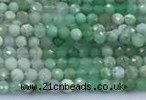 CAU567 15 inches 3mm faceted round Australia chrysoprase beads