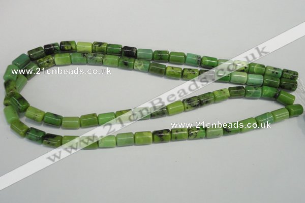 CAU57 15.5 inches 7*10mm tube Australia chrysoprase beads