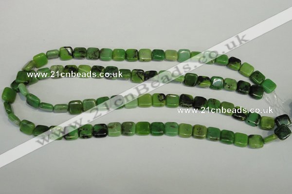 CAU61 15.5 inches 10*10mm square Australia chrysoprase beads