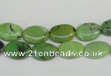 CAU65 15.5 inches 8*12mm oval Australia chrysoprase beads