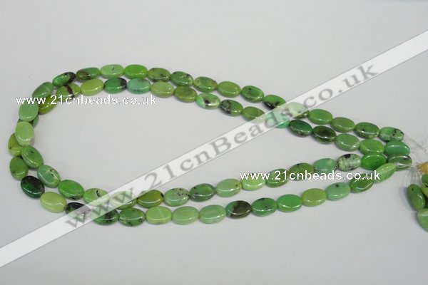 CAU65 15.5 inches 8*12mm oval Australia chrysoprase beads