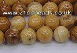 CAY04 15.5 inches 10mm round African yellow jasper beads wholesale