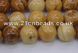 CAY05 15.5 inches 12mm round African yellow jasper beads wholesale