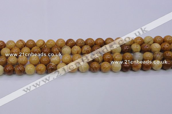 CAY05 15.5 inches 12mm round African yellow jasper beads wholesale