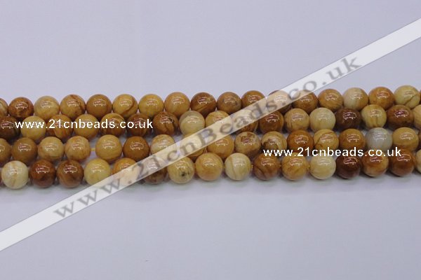 CAY06 15.5 inches 14mm round African yellow jasper beads wholesale