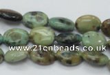 CAZ03 15.5 inches 10*14mm oval natural azurite gemstone beads