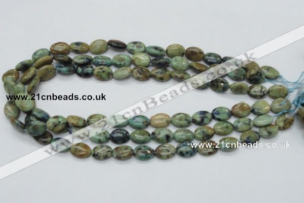 CAZ03 15.5 inches 10*14mm oval natural azurite gemstone beads