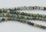 CAZ06 15.5 inches 4mm round natural azurite gemstone beads
