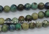 CAZ08 15.5 inches 8mm round natural azurite gemstone beads