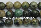 CAZ10 15.5 inches 12mm round natural azurite gemstone beads