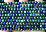 CAZ45 15 inches 4mm round azurite malachite beads wholesale