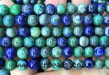 CAZ47 15 inches 8mm round azurite malachite beads wholesale