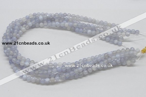 CBC01 15.5 inches 6mm round blue chalcedony beads wholesale