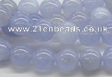 CBC03 15.5 inches 10mm round blue chalcedony beads wholesale