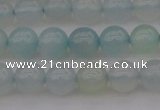 CBC202 15.5 inches 8mm round ocean blue chalcedony beads