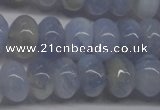 CBC21 15.5 inches 6*10mm rondelle blue chalcedony beads wholesale