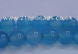 CBC262 15.5 inches 8mm AA grade round ocean blue chalcedony beads