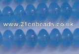 CBC271 15.5 inches 5*8mm A grade rondelle ocean blue chalcedony beads