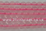 CBC300 15.5 inches 4mm round pink chalcedony beads wholesale