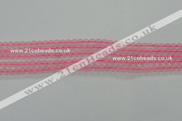 CBC300 15.5 inches 4mm round pink chalcedony beads wholesale