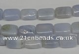 CBC39 15.5 inches 8*12mm rectangle blue chalcedony beads wholesale