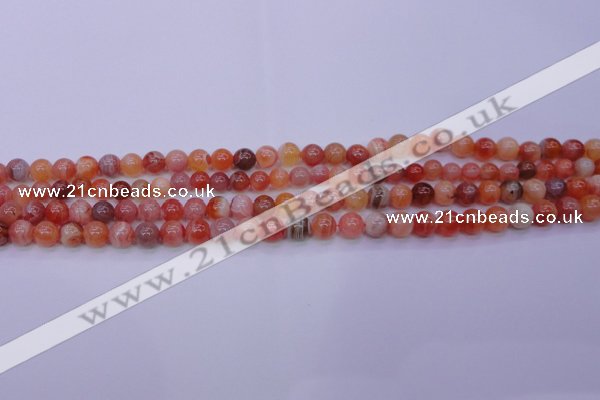 CBC400 15.5 inches 4mm A grade round orange chalcedony beads