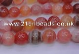 CBC401 15.5 inches 6mm A grade round orange chalcedony beads