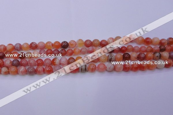 CBC402 15.5 inches 8mm A grade round orange chalcedony beads