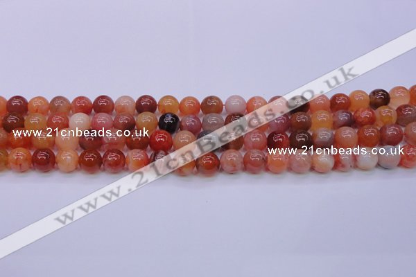 CBC403 15.5 inches 10mm A grade round orange chalcedony beads