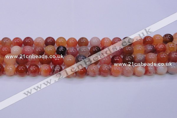 CBC405 15.5 inches 14mm A grade round orange chalcedony beads