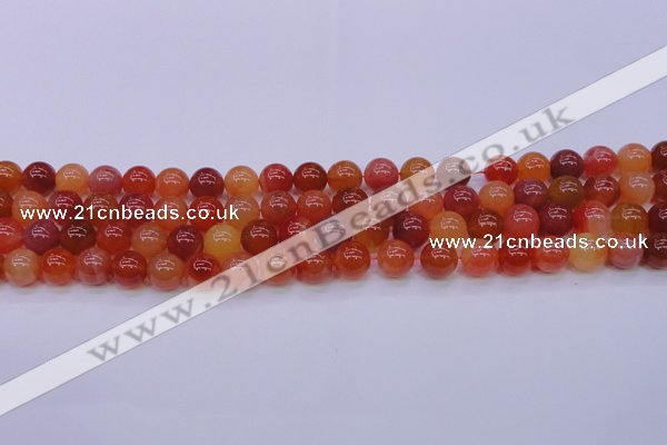 CBC414 15.5 inches 12mm AA grade round orange chalcedony beads