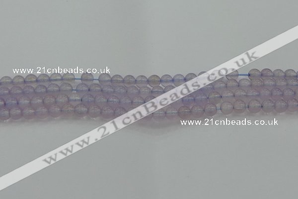 CBC430 15.5 inches 6mm round purple chalcedony beads wholesale