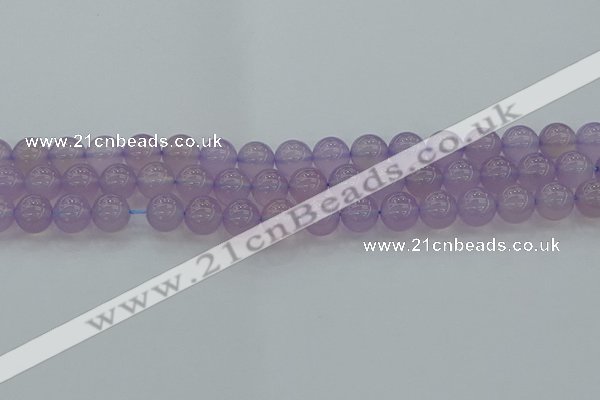 CBC432 15.5 inches 10mm round purple chalcedony beads wholesale