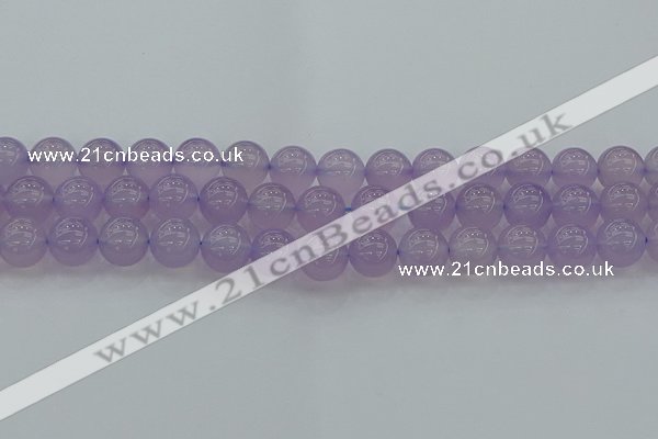 CBC433 15.5 inches 12mm round purple chalcedony beads wholesale