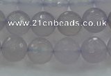 CBC437 15.5 inches 10mm faceted round purple chalcedony beads