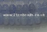 CBC442 15.5 inches 6*10mm rondelle blue chalcedony beads