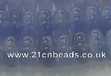 CBC443 15.5 inches 7*12mm rondelle blue chalcedony beads