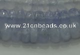 CBC446 15.5 inches 5*8mm faceted rondelle blue chalcedony beads