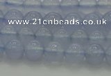 CBC451 15.5 inches 6mm round blue chalcedony beads wholesale