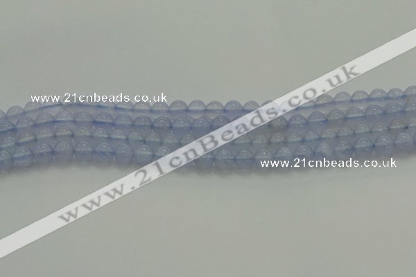 CBC451 15.5 inches 6mm round blue chalcedony beads wholesale